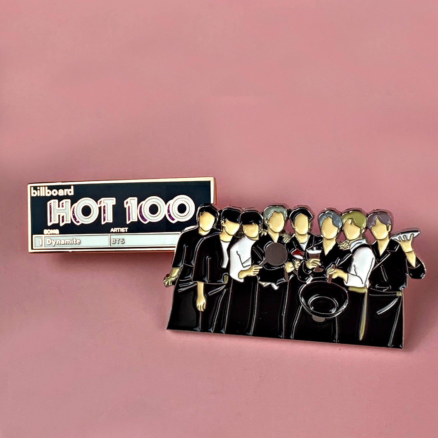 No minimum custom pin maker souvenir korea kpop label kerah pin badge rose gold glitter soft hard enamel flower boy bts pin