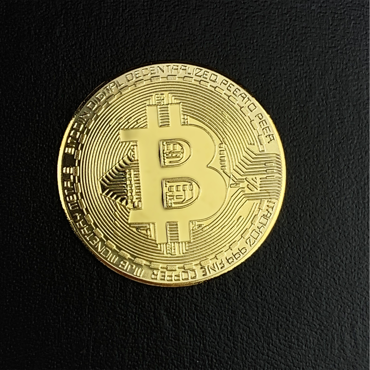 Kustom 40Mm Souvenir Blockchain Bitcoin Coin Peringatan Logam 24K Karat Koin Emas Bitcoin Dijual