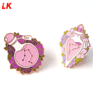 Kustom Glitter Enamel Pin / Pin Enamel Keras Produsen Kustom China