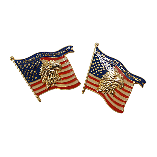 Pin Bendera Dunia US Army di Suit